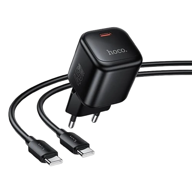 Hoco N84 Ingenious Mini Single Port PD 45W Charger Set