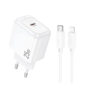 Hoco CS53A 25W Wall Charger Set With Type C To Ip Cable